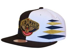 Mitchell &amp; Ness NBA Diamond Cut New Orleans Pelicans kepuraitė - HHSS1093-NOPYYPPPBKWH