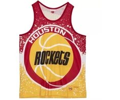 Mitchell &amp; Ness NBA Houston Rockets Vyriška Rankovių Maikutė