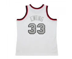 Mitchell &amp; Ness NBA Kreidinio Cemento Swingman Džersis Knicks 1991 Patrick Ewing M TFSM5934-NYK91PEWWHIT