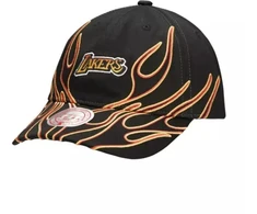 Mitchell &amp; Ness NBA LA Los Angeles Lakers Flamez Kepuraitė su dirželiu gale - 6LUXMM20018 LALBLCK