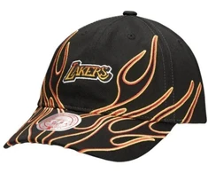 Mitchell &amp; Ness NBA LA Los Angeles Lakers Flamez Kepuraitė su dirželiu gale - 6LUXMM20018 LALBLCK