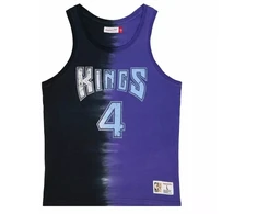 Mitchell &amp; Ness NBA Sacramento Kings Chris Webber Medvilninis marškinėliai be rankovių su tie-dye raštu - TTNK3206-SKIYYCWEBKPR