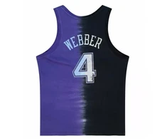 Mitchell &amp; Ness NBA Sacramento Kings Chris Webber Medvilninis marškinėliai be rankovių su tie-dye raštu - TTNK3206-SKIYYCWEBKPR