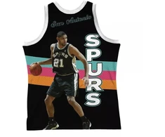 Mitchell &amp; Ness NBA San Antonio Spurs Tim Duncan marškinėliai be rankovių