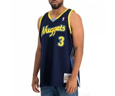 Mitchell &amp; Ness NBA „Swingman“ Allen Iverson marškinėliai Denver Nuggets SMJY4205-DNU06AIVASBL