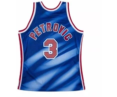 Mitchell &amp; Ness Swingman džersis NBA New Jersey Nets Dražen Petrović - SMJYSB19031-NJNPTRY90DPE