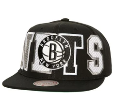 Mitchell &amp; Ness Varsity Bust Snapback Brooklyn Nets HHSS6461-BNEYYPPPBLCK