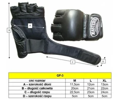 MMA Pirštinės "Masters" GF-3 M 0127-02M