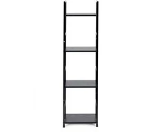 Modernhome Moderni medinė lentyna, metaliniu rėmu LOFT, juoda