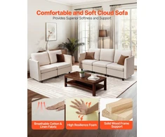 VEVOR Modulinė 5 vietų sofa su paslėpta saugykla