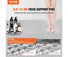 VEVOR Modulinės tarpusavyje sujungtos drenažo plytelės, pilka