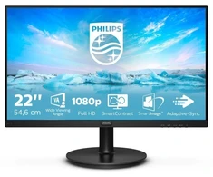 Monitorius Philips 221V8A/00 (21,5"; VA; FullHD 1920x1080; HDMI, VGA; juodas)