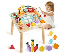 VEVOR Montessori veiklos staliukas mažyliams 1–3 m.