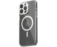 Moshi iGlaze MagSafe - dėklas skirtas Apple iPhone 15 Pro Max Luna Sidabrinis