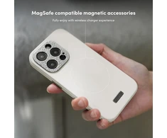 Dėklas Moshi Napa MagSafe - Leather case for Apple iPhone 15 Pro Max Midnight Juodas