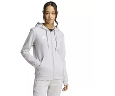 Moterims adidas Entrada 26 džemperis su pilnu užtrauktuku, pilkas KF5936