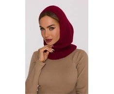 Kepurė Moteriška bordo spalvos balaklava Moe