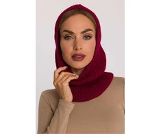 Kepurė Moteriška bordo spalvos balaklava Moe