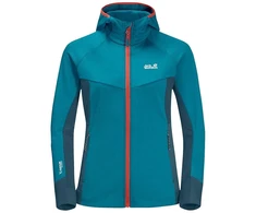 Moteriška flisinė striukė Jack Wolfskin Hydro Grid Fleece, mėlyna