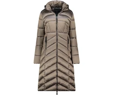 Moteriška ilga striukė Geographical Norway, rusvai pilka