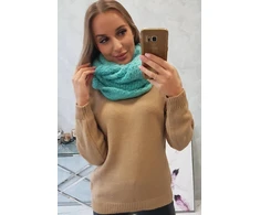 Moteriška kaklo mova, mėtų spalvos