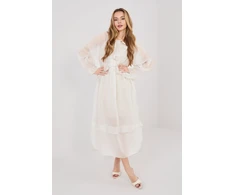 Moteriška midi suknelė su raukiniais Italy Moda