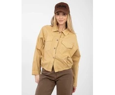 Moteriška oversize palaidinė smėlio spalvos