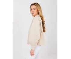 Moteriška oversize striukė smėlio spalvos