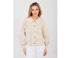 Moteriška oversize striukė smėlio spalvos