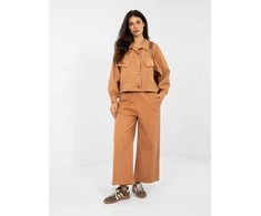 Moteriška oversize striukė tamsiai oranžinė