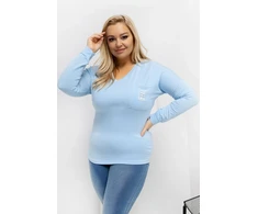 Moteriška palaidinė ilgomis rankovėmis Plus Size Relevance
