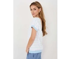 Moteriška palaidinė oversize, šviesiai mėlyna