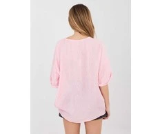 Moteriška palaidinė oversize šviesiai rožinė