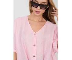 Moteriška palaidinė oversize šviesiai rožinė