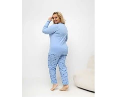 Moteriška pižama, šviesiai mėlyna XS–5XL