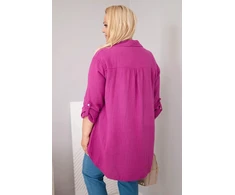 Moteriška Plus Size muilinė palaidinė, violetinės spalvos