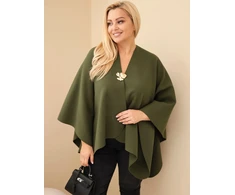 Moteriška Plus Size narzutka su sage, chaki spalvos
