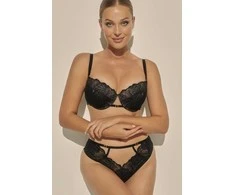 Moteriška push-up liemenėlė Kinga Luna PU-1131, juoda