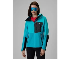 Moteriška softshell striukė 4F PRO su NeoDry membrana, juoda ir mėlyna