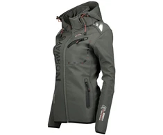 Moteriška softshell striukė Geographical Norway, pilka ir juoda