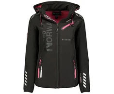 Moteriška softshell striukė Geographical Norway, juoda ir rožinė