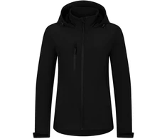 Moteriška softshell striukė su gobtuvu Malfini Trail, juoda