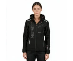 Moteriška sportinė softshell striukė Geographical Norway, juoda