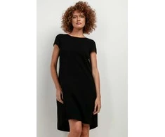 Moteriška vasarinė suknelė iš viskozės ir lino Tessita