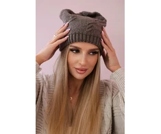 Moteriška žieminė kepurė Lorena, moka spalvos