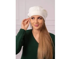 Moteriška žieminė kepurė Maryna, ekru spalvos