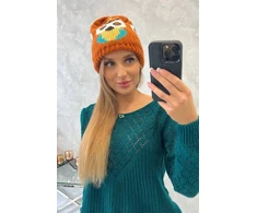 Moteriška žieminė kepurė Ofelia, rusvos spalvos