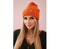 Moteriška žieminė kepurė Ramona, oranžinės spalvos