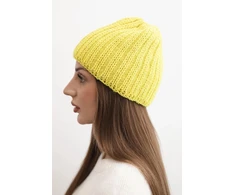 Moteriška žieminė kepurė Rebeka K345, žalios spalvos