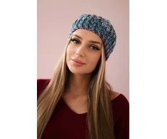 Moteriška žieminė kepurė su bumbulu Maria, turkio spalvos